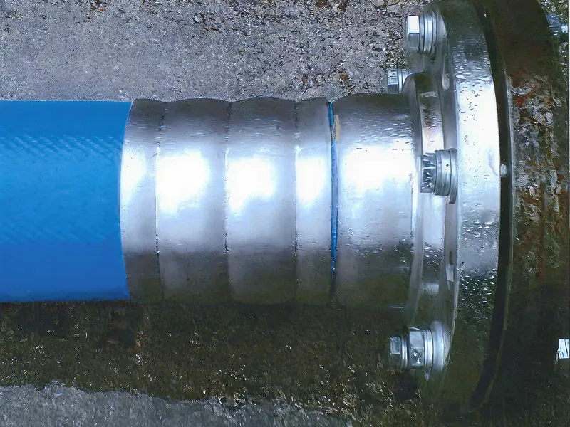 フランジ・Crimp swage end（2MPa、6インチ以上）の接続例